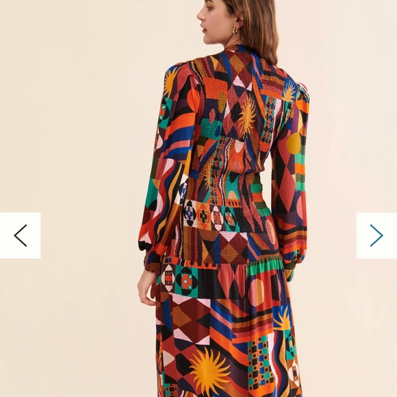 FARM Rio Multicolor Geometric Maxi Dress - Picture 5 of 5
